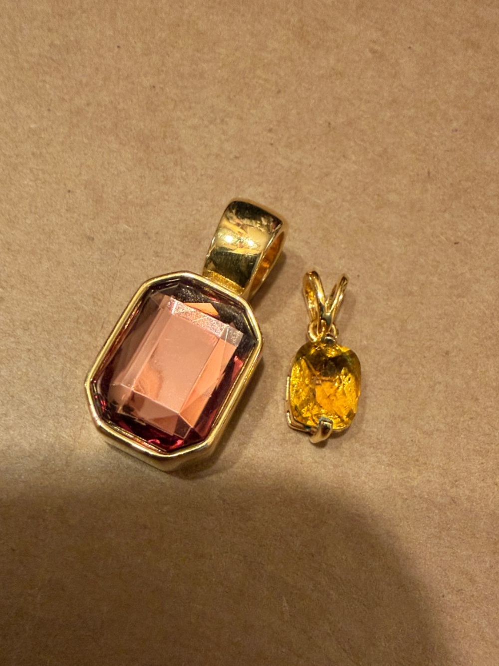 Lot of 2 Vintage Joan Rivers Necklace Pendants